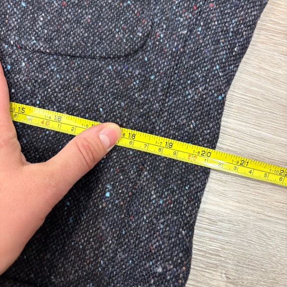 Vintage Scotland Wool Tweed Mens Gray Brown Sport Coat Blazer Jacket 42R - Picture 14 of 16